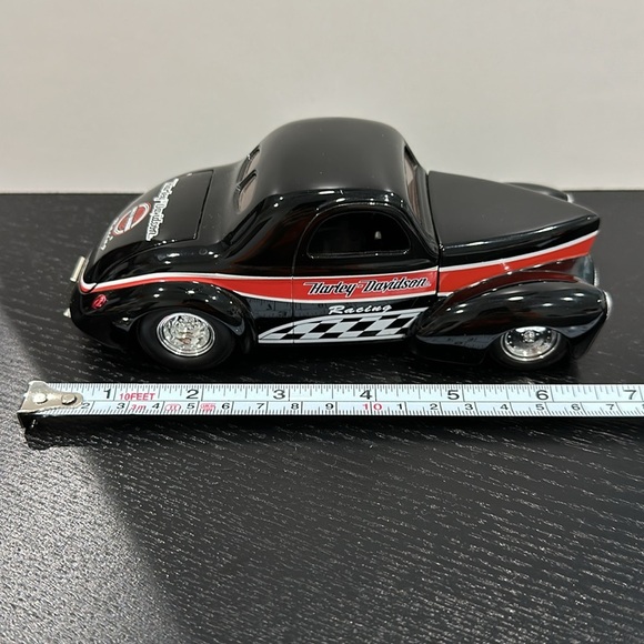Harley-Davidson Vintage Die Cast Model Car ‘41 Willys Coupe Street Rod - Picture 10 of 13